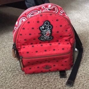 REDUCED! Coach Disney Mickey nylon backpack